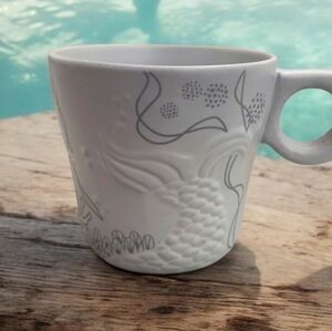 2 NEW STARBUCKS 2016 Anniversary Mermaid Siren Tail Mugs ~ 12 OZ  SET OF 2